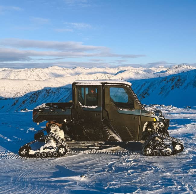 Snow UTV tour with Denali View